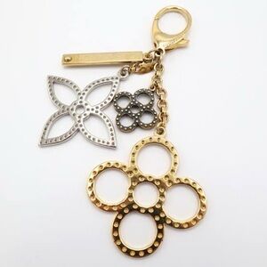 Louis Vuitton Gold and Silver Bijoux Sac Tapage Bag Charm Key Ring